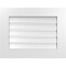 Ekena Millwork Vertical Surface Mount PVC Gable Vent: Functional, w/ 3-1/2"W x 1"P Standard Frame, 26"W x 20"H GVPVE26X2001SF - alternate 1